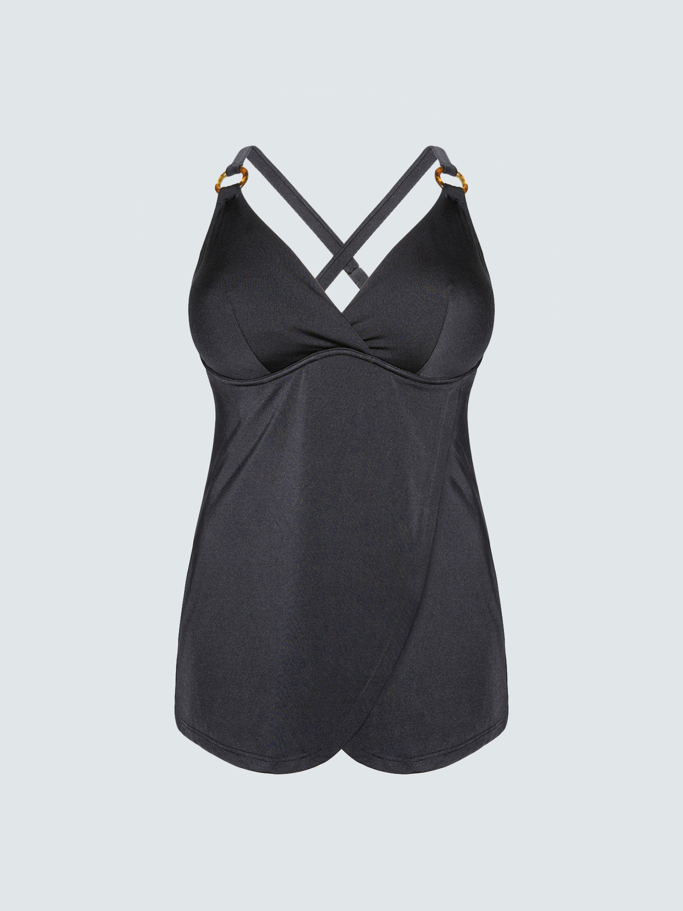 Top Tankini con dettaglio ad anello image number 5