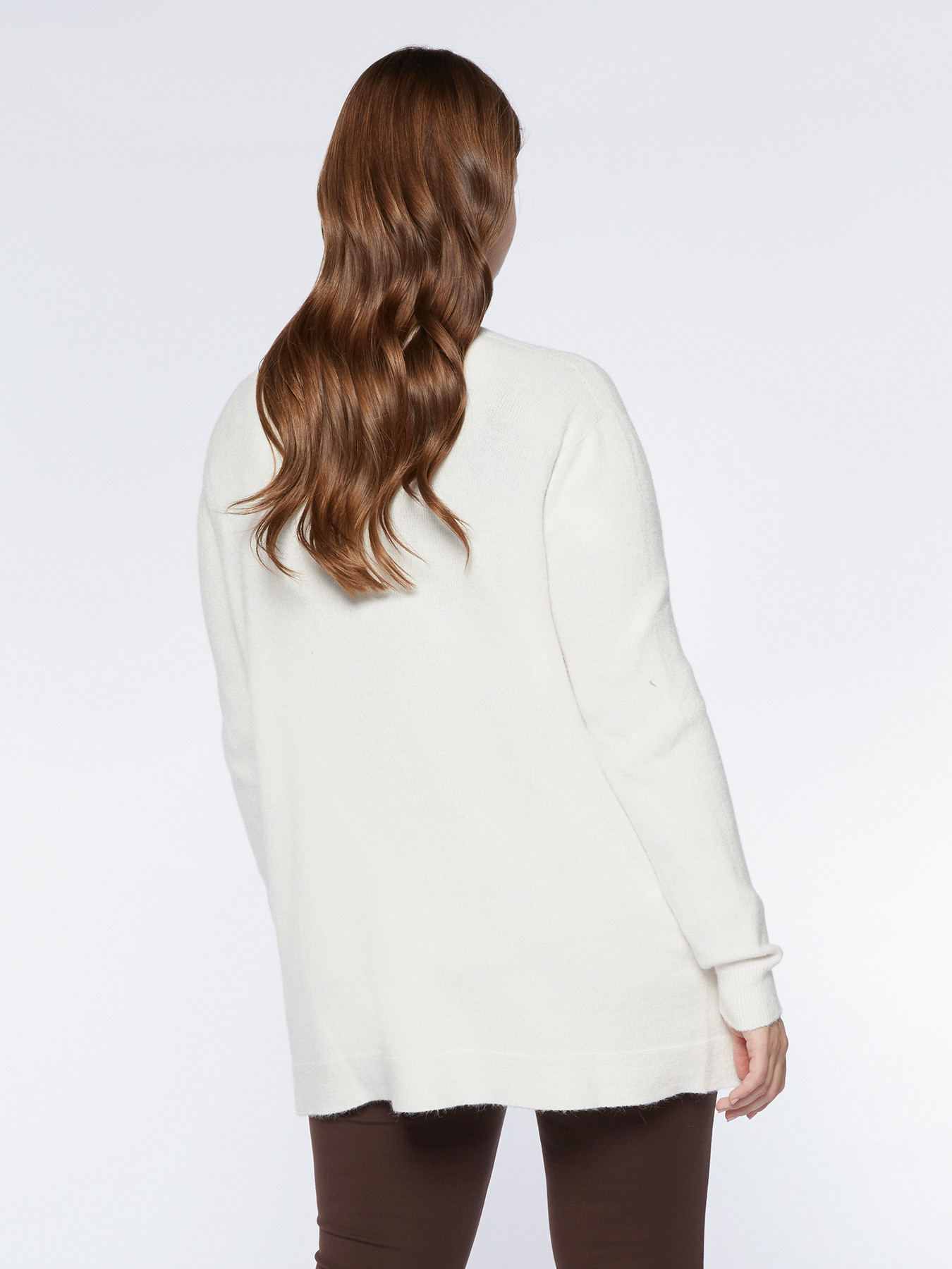 C&aacute;rdigan largo abierto en la parte delantera image number 1