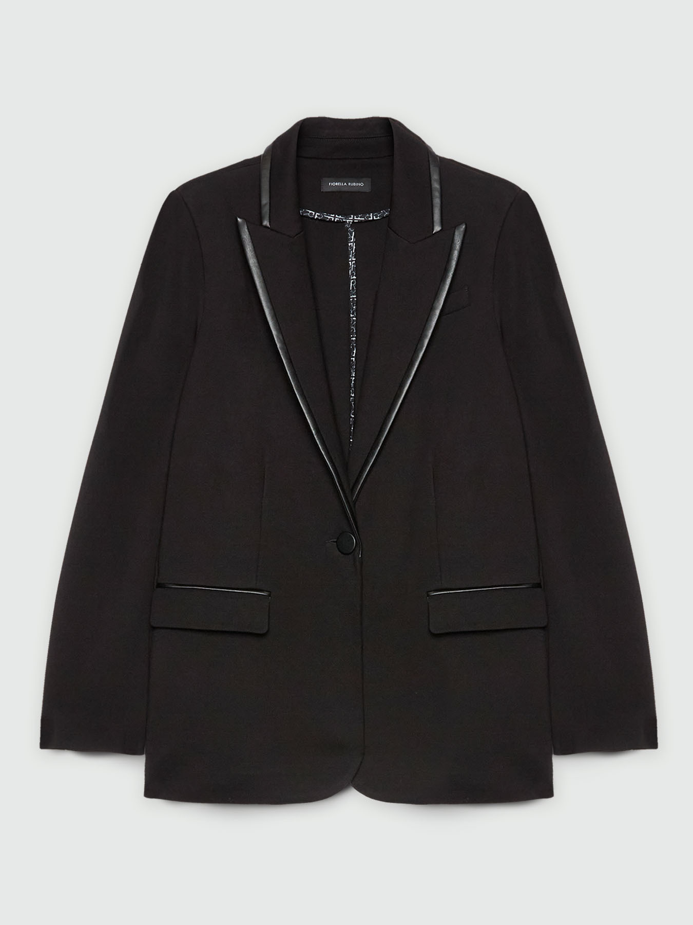 LENZING&trade; ECOVERO&trade; viscose blazer with trims image number 5