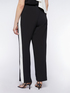 Wide leg trousers with side band image number 1
