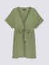 Long ECOVERO™ viscose blouse with belt image number 4