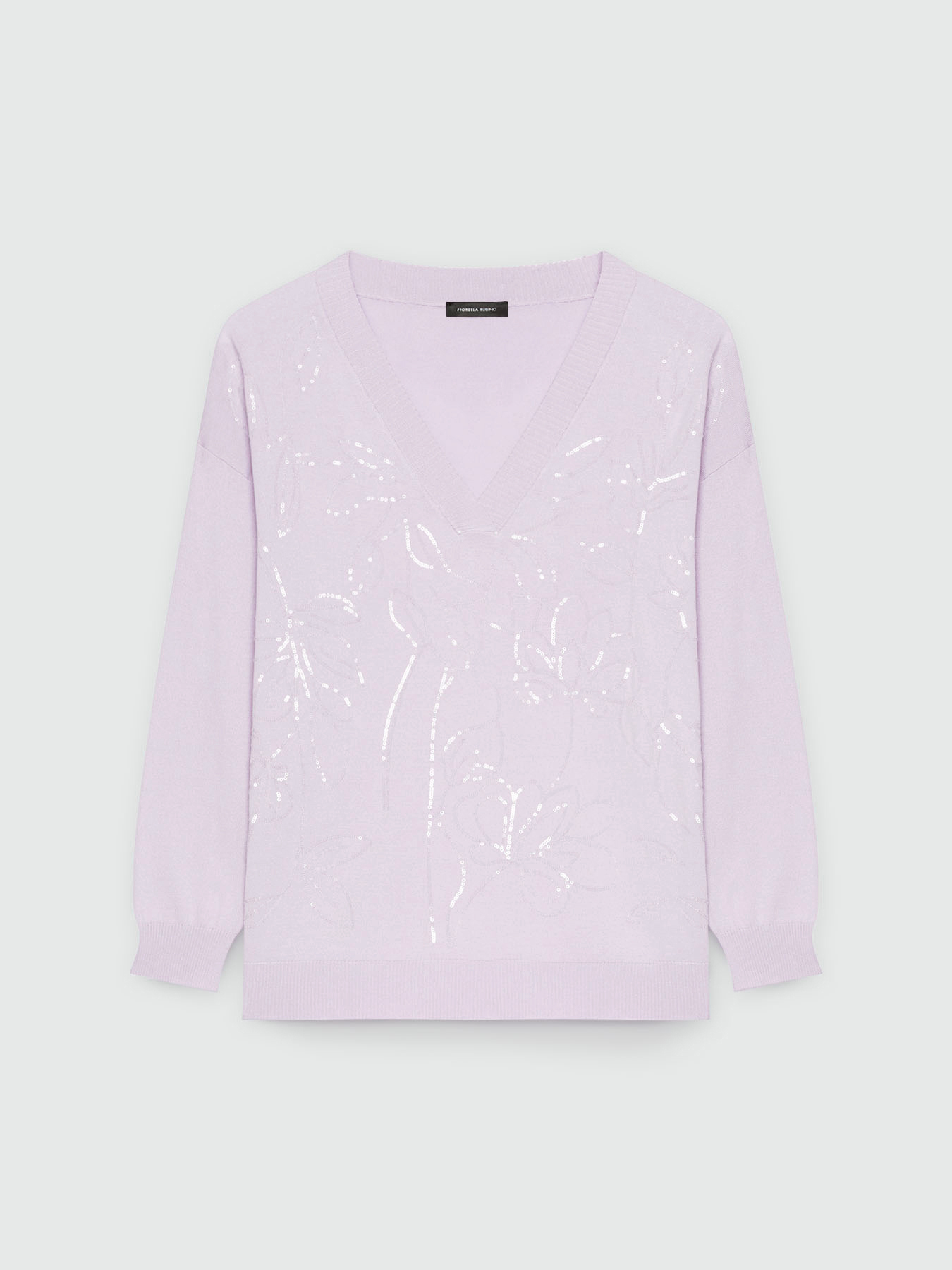 Pull avec broderie &agrave; fleurs image number 4