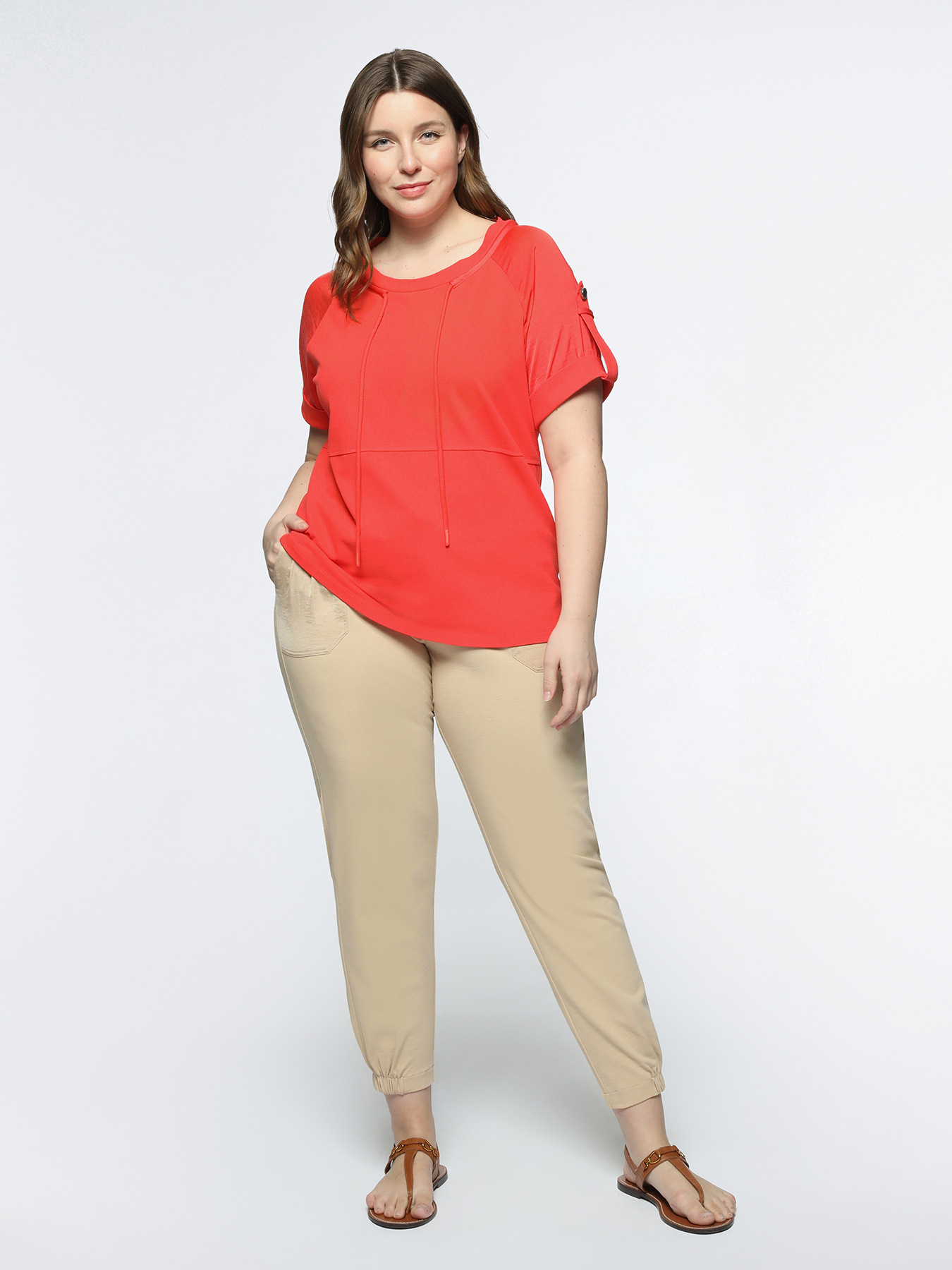 Camiseta con cordones image number 1