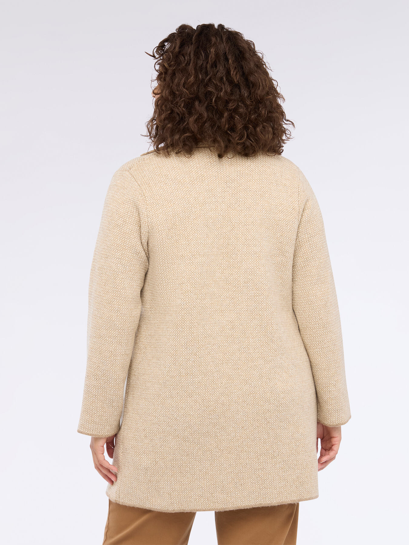 Maxi cardigan lungo in maglia image number 1