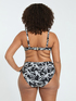 Bikini con stampa tropicale e laccetti image number 1