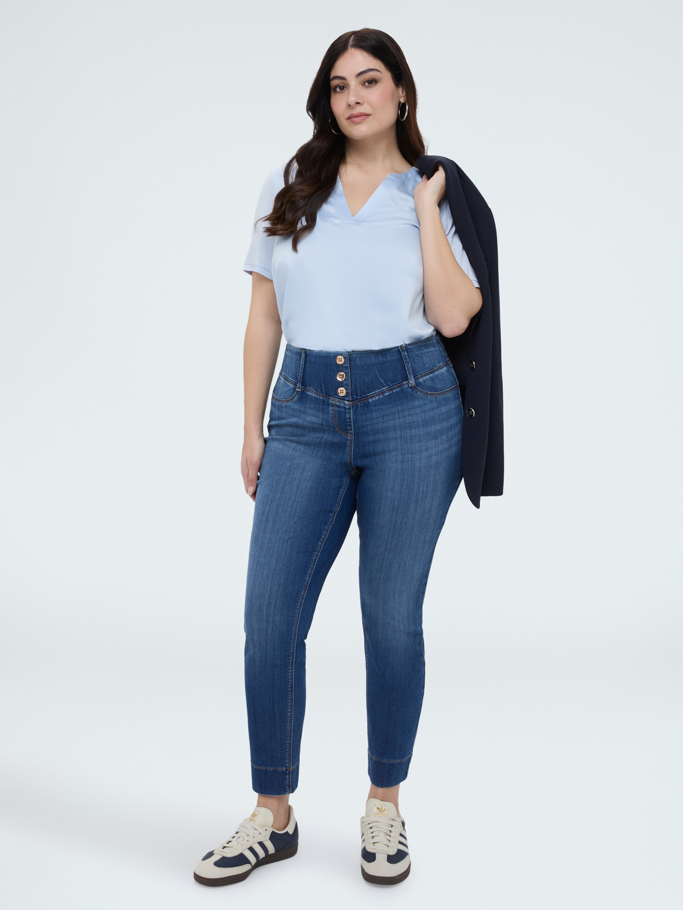 Camiseta bimaterial en mezcla de viscosa image number 3