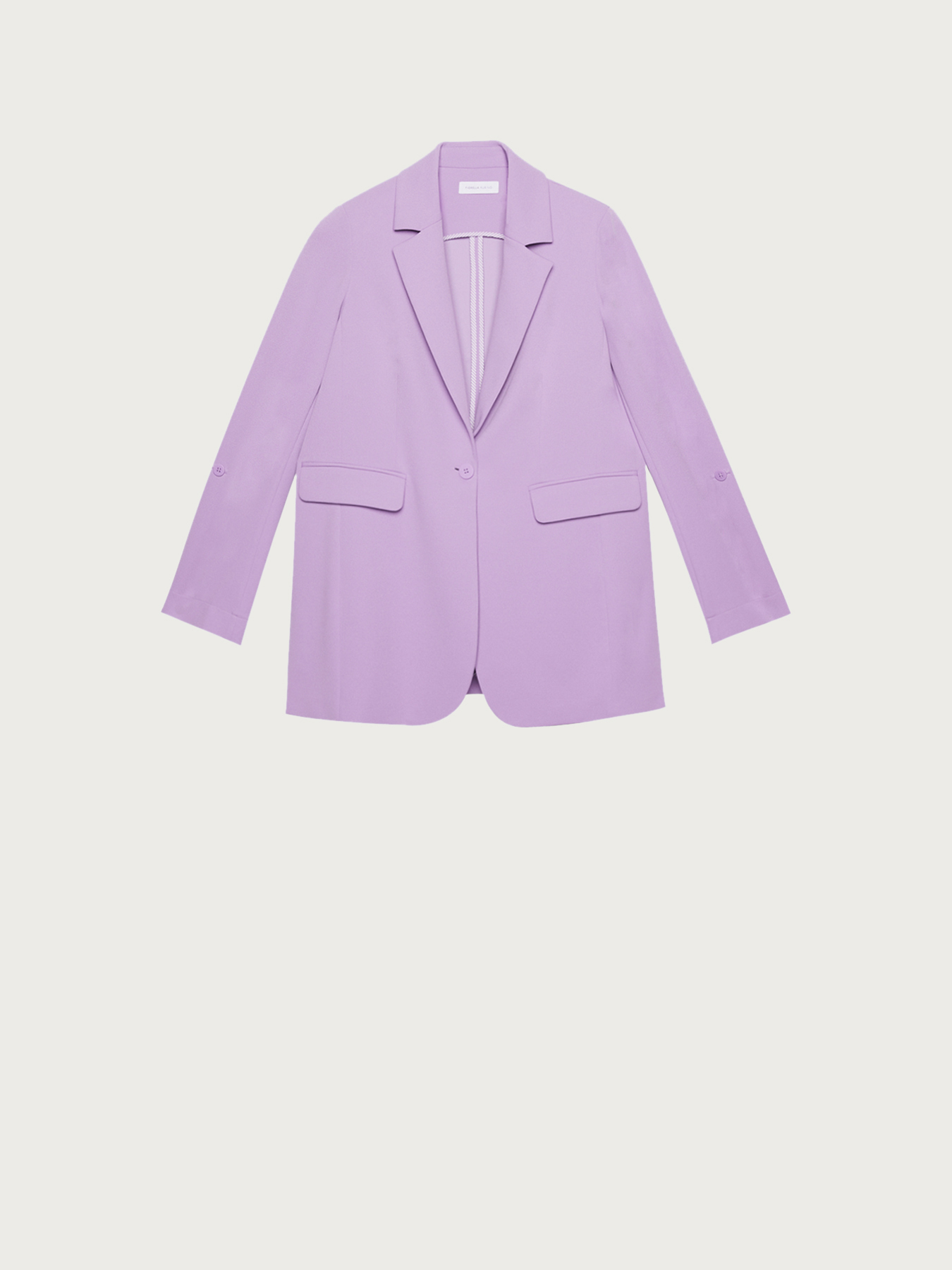 Long blazer jacket with slits image number 3