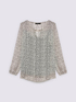 Blusa con stampa e dettaglio cut out image number 4