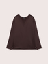 Zweifarbiges T-Shirt aus Satin und Jersey image number 4
