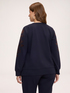 Milano stitch crew-neck sweatshirt with embroidery image number 1