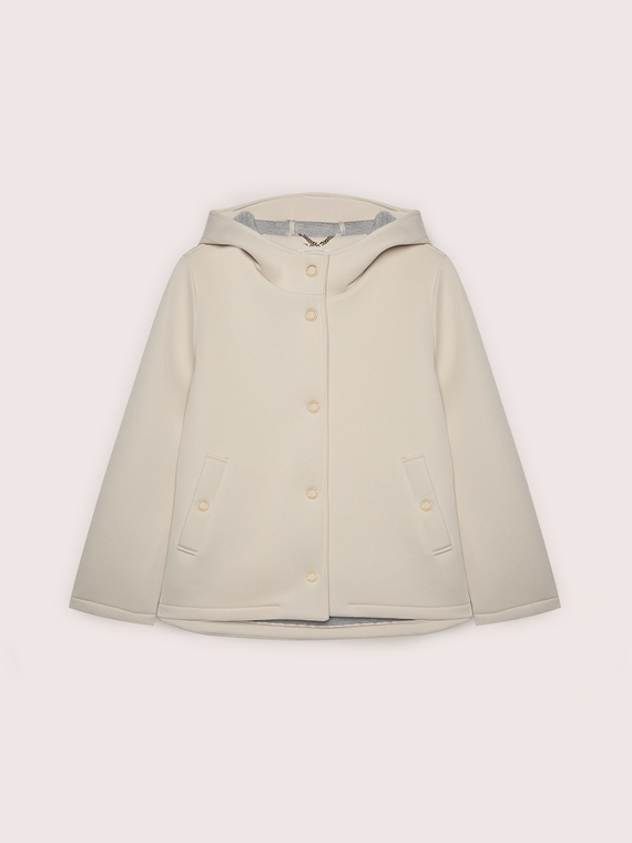 Hooded scuba jacket