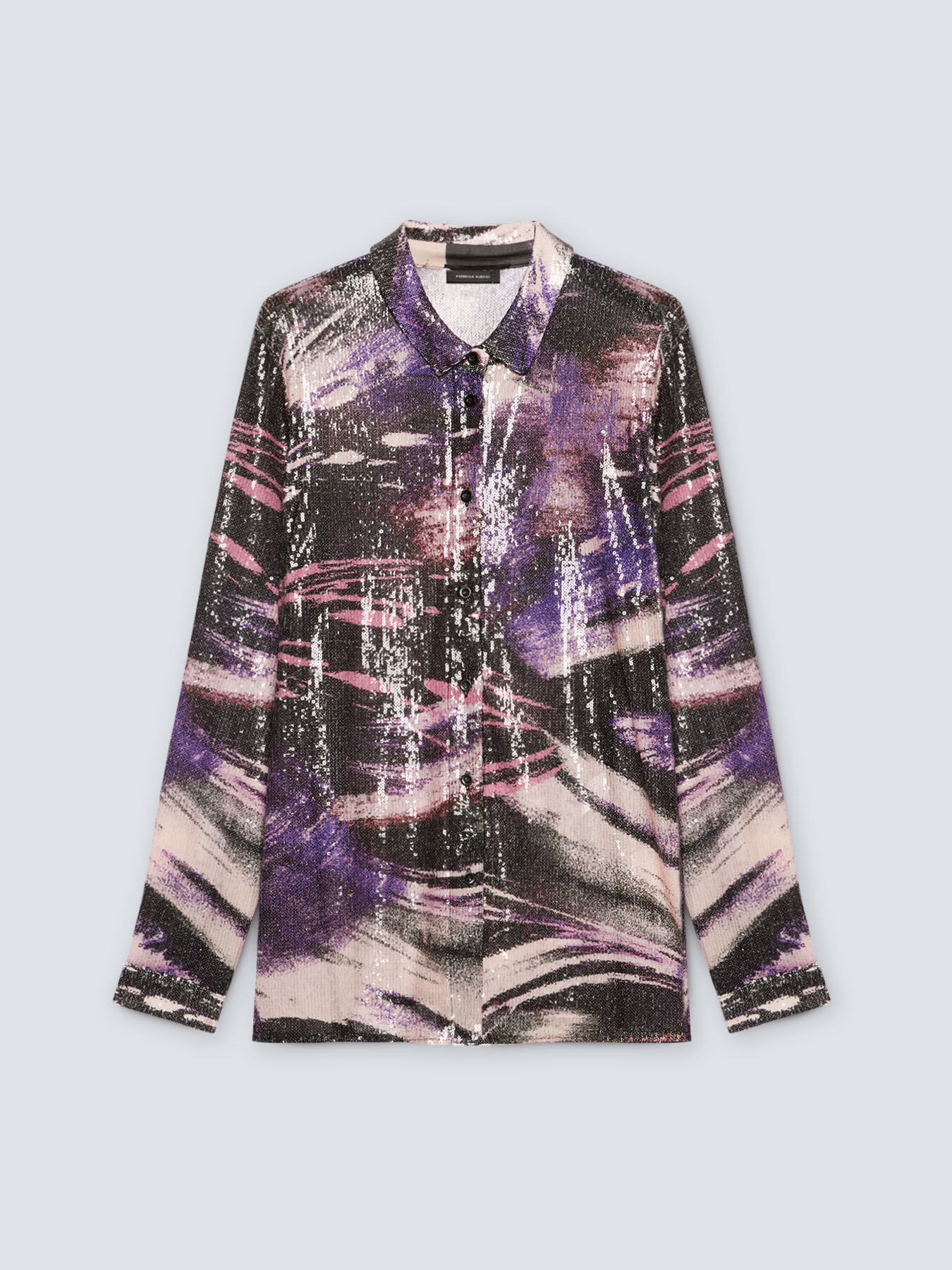 Camicia stampata in paillettes image number 7