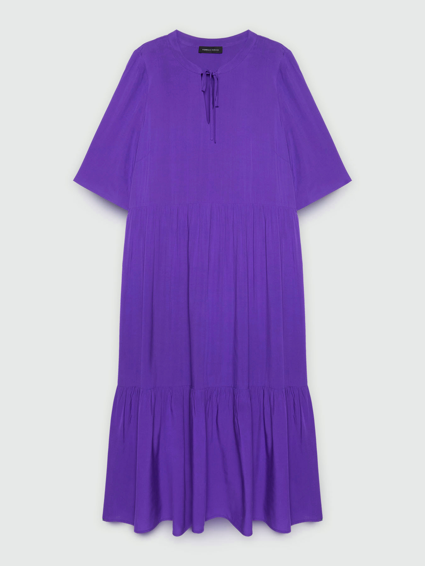 Langes Kleid aus Viskose LENZING™ ECOVERO™ image number 4