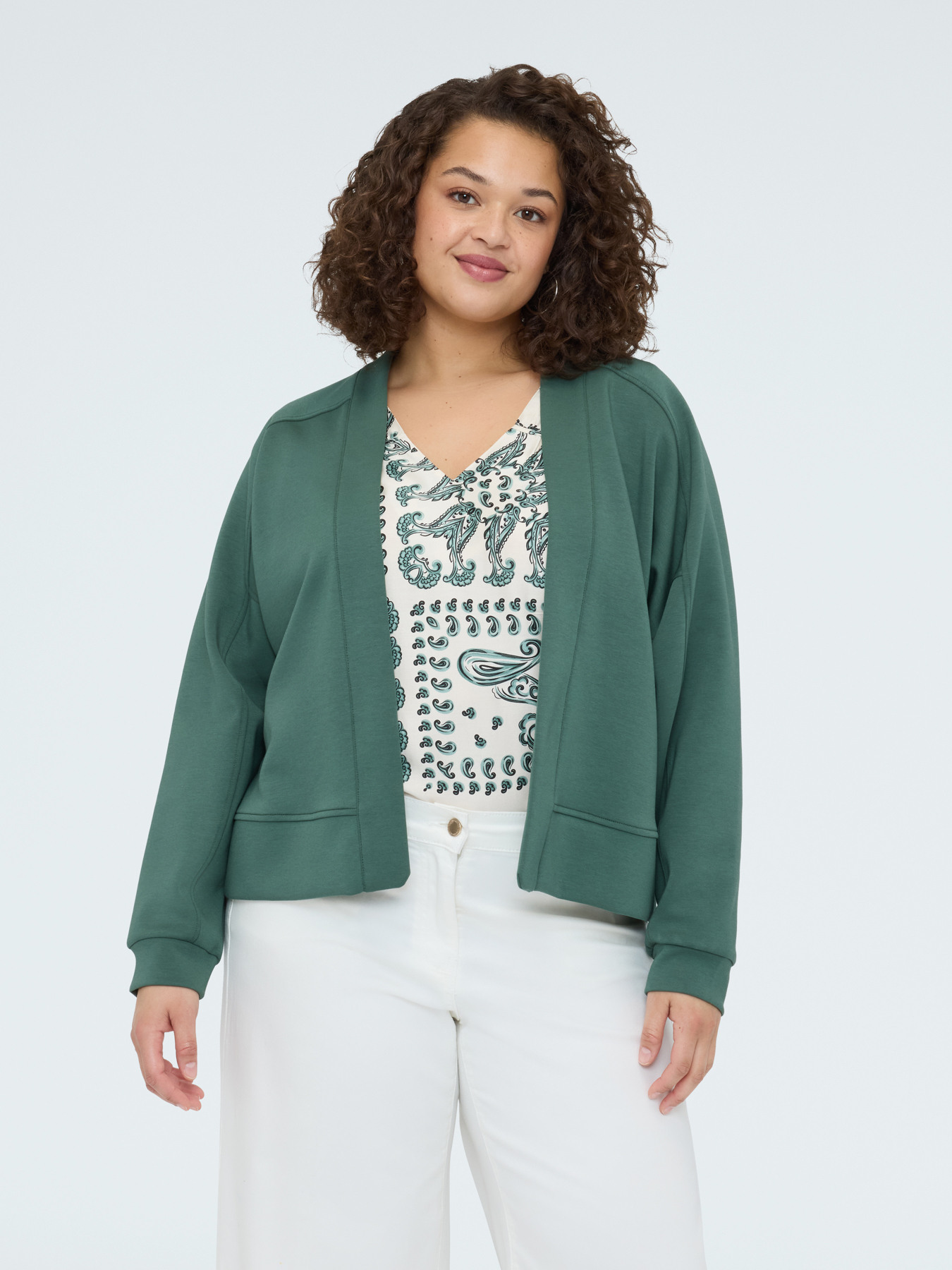 Sweat ouvert en scuba image number 0