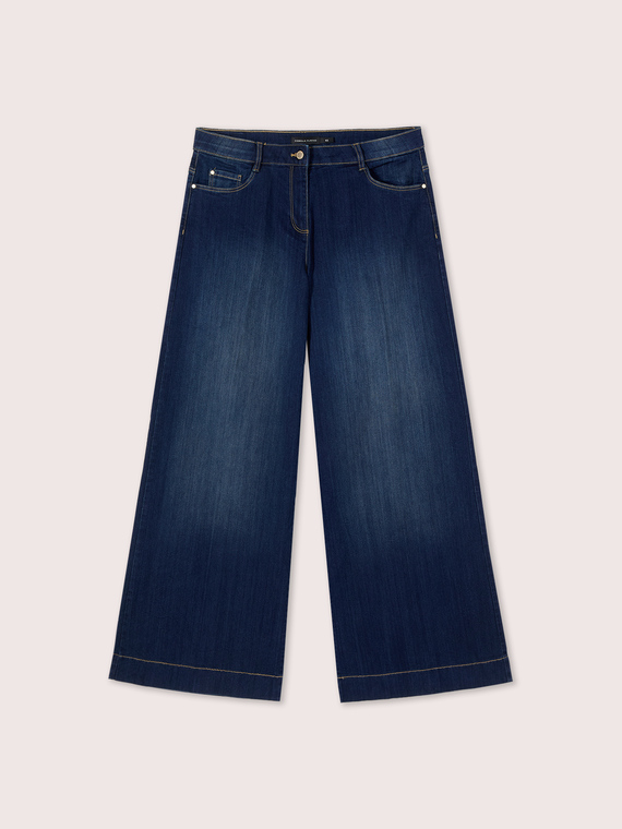 Jean Wide Leg lavage washed