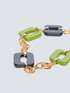 Lange Halskette mit quadratischen Anhängern image number 1