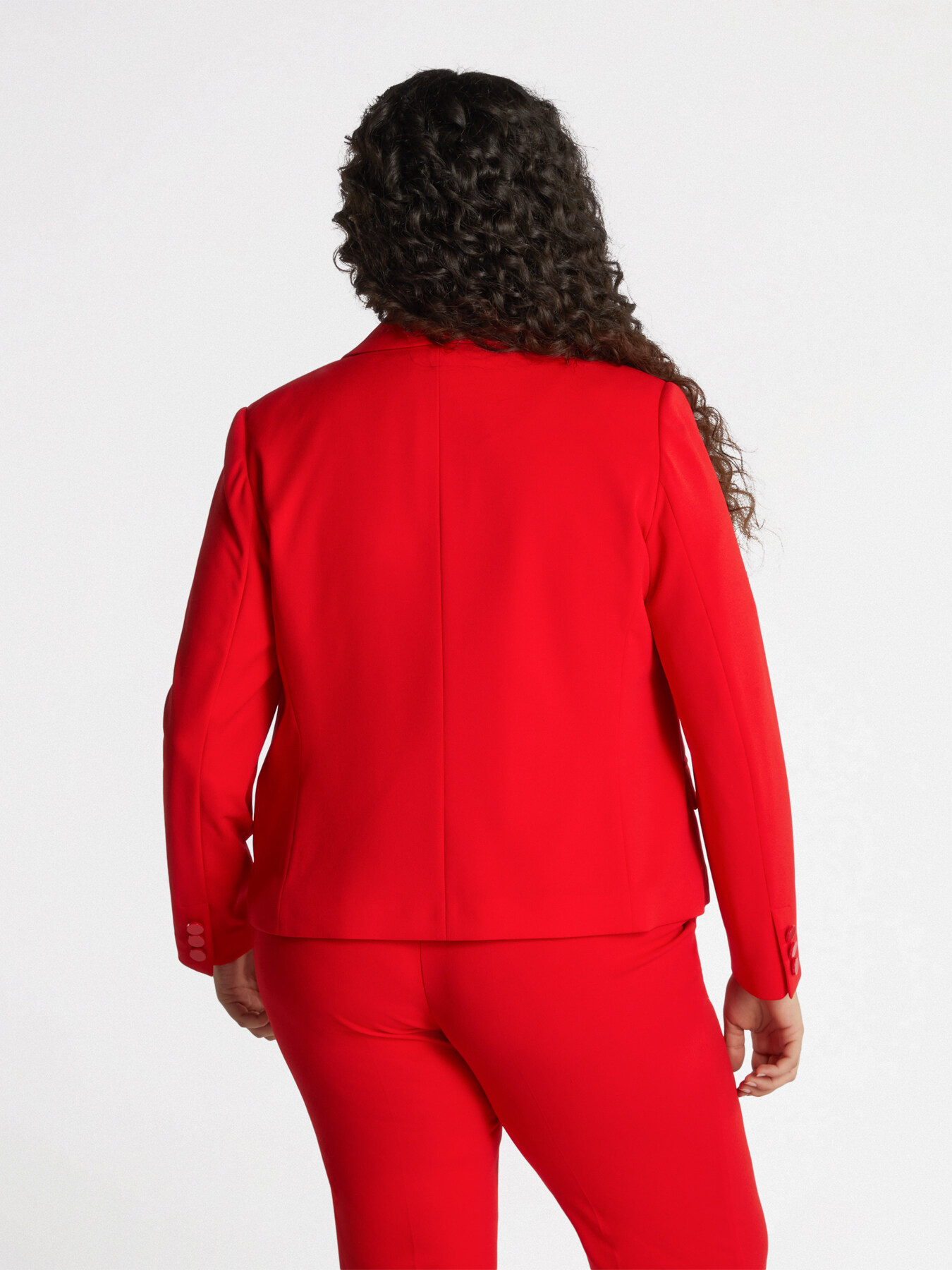 Cropped-Blazer aus Stretchgewebe image number 2