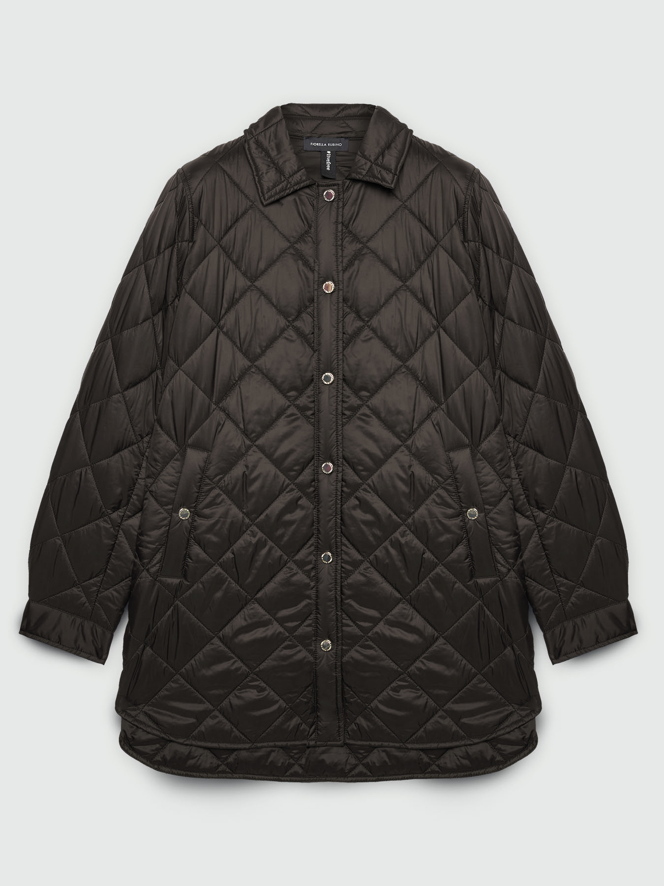 Lightweight down jacket with geometrical stitching image number 4