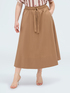 Long skirt with bow at the waist image number 0
