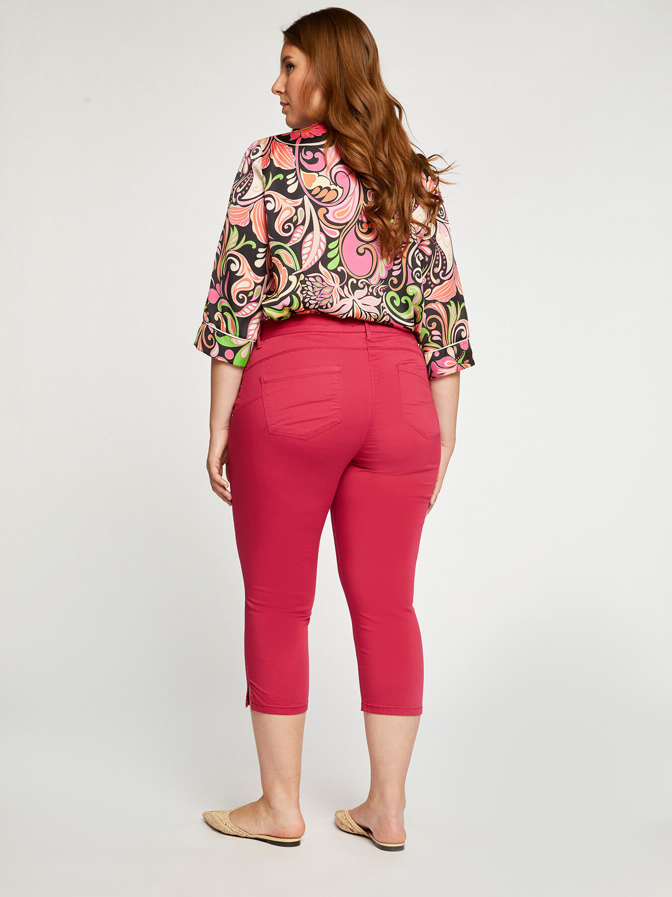 Capri-Hose aus Baumwoll-Stretch image number 1