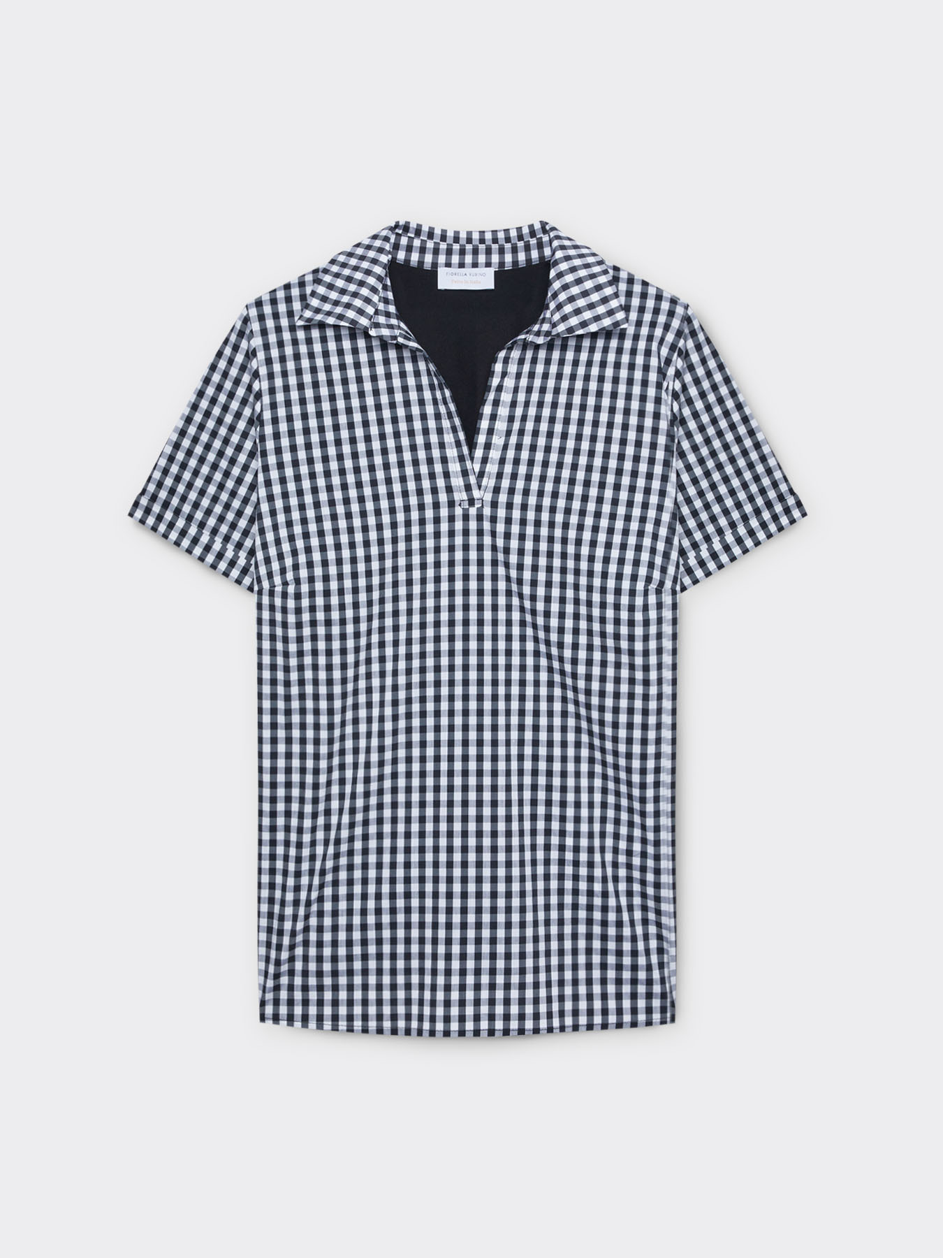 Blusa con estampado vichy delantero image number 4