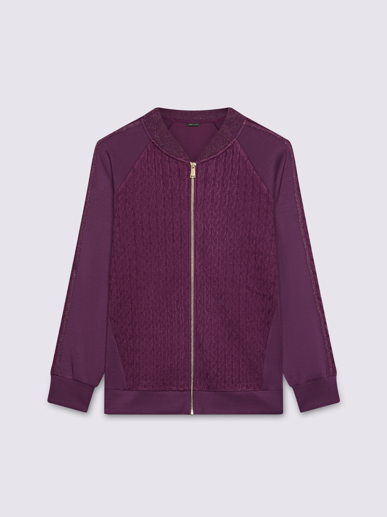 Sweat-shirt zipp&eacute; en double tissu image number 4