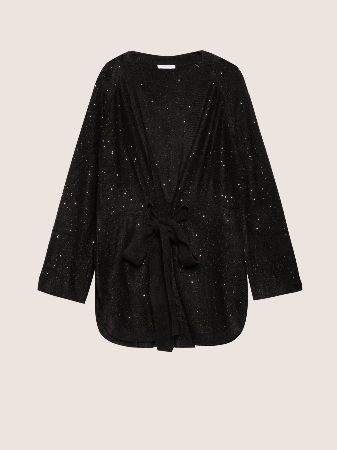 Cardigan lungo con paillettes image number 3