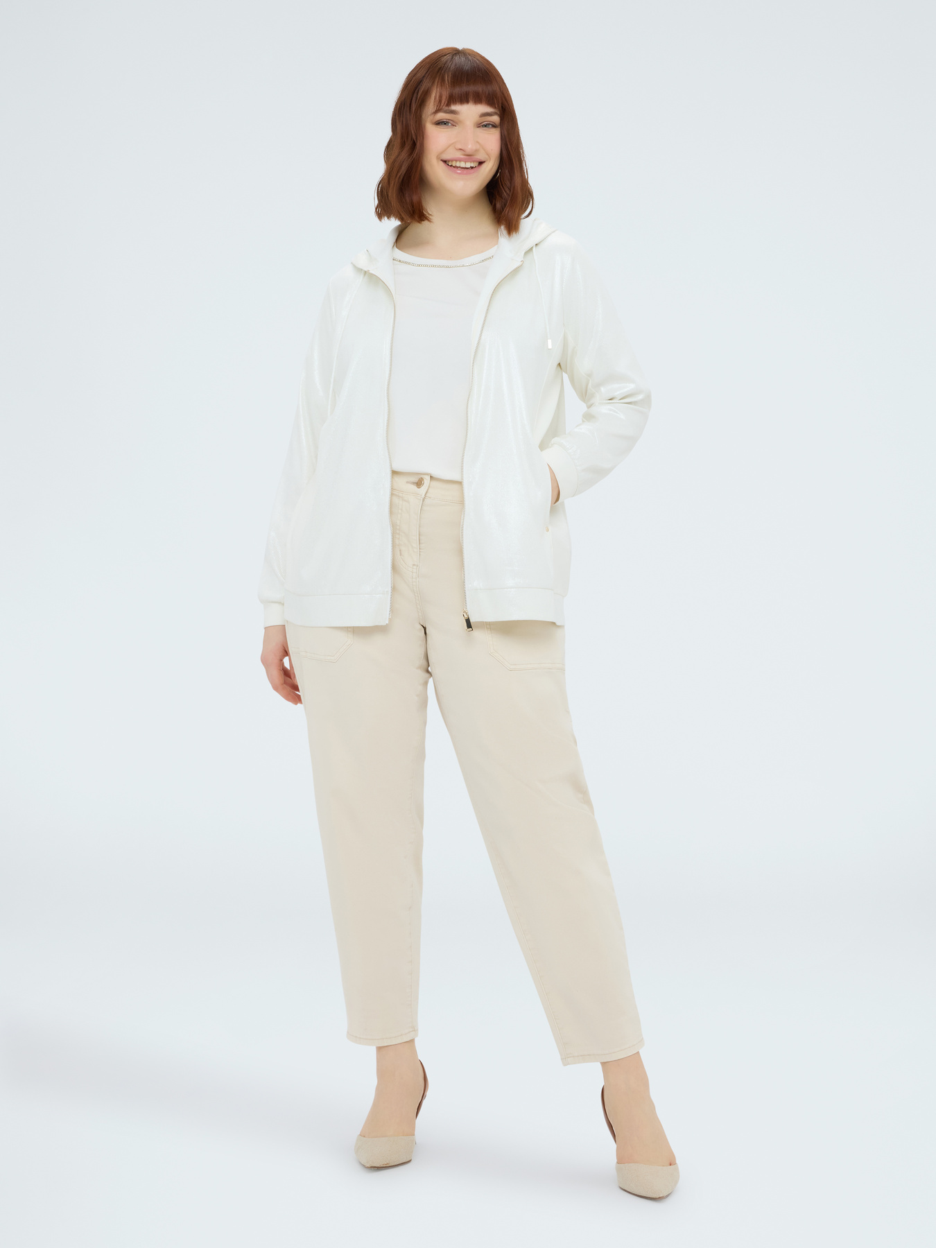 Sweat &agrave; capuche c&ocirc;tel&eacute; image number 2