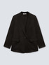 Schwarze Jacke aus Stretch-Baumwolle image number 4
