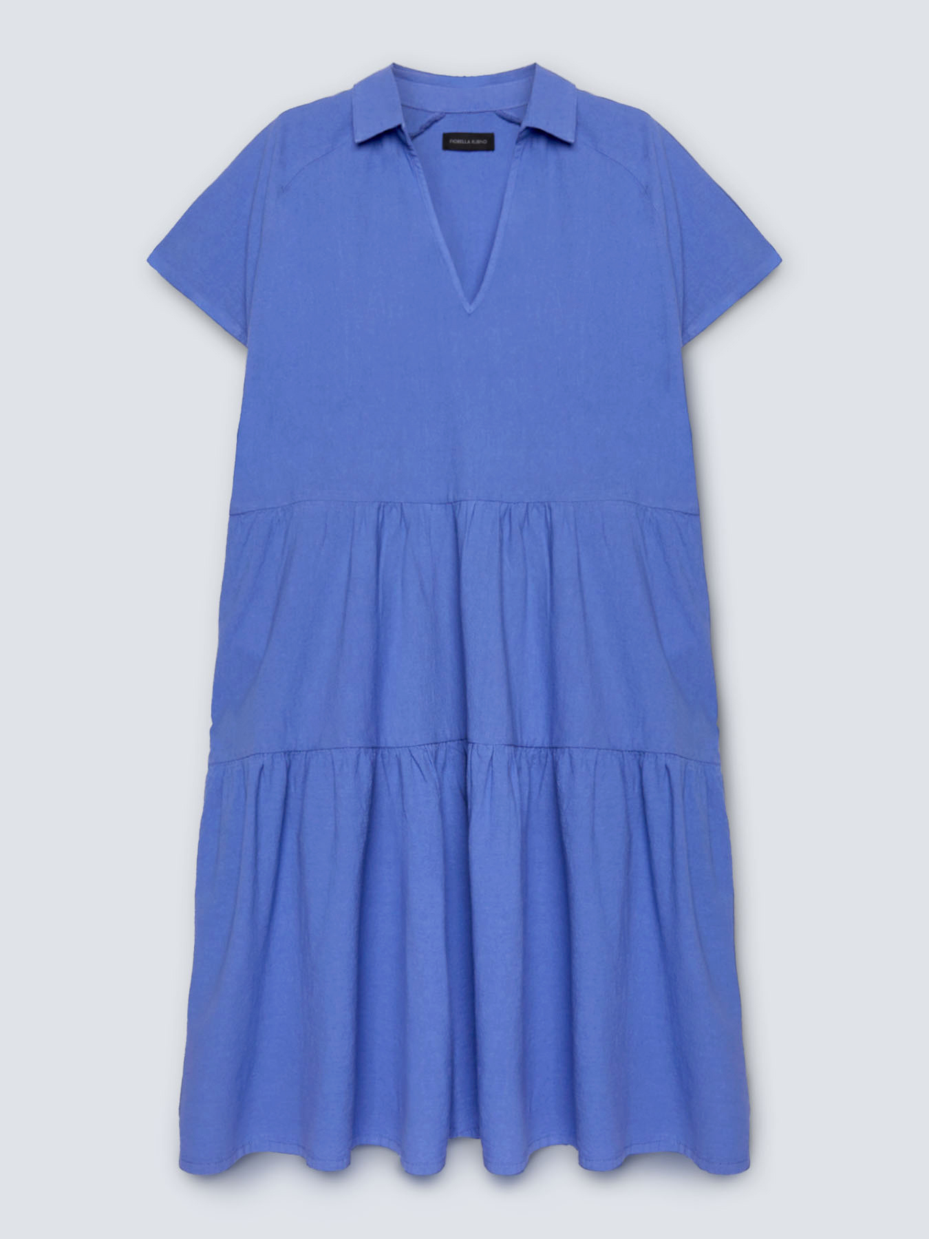 Flounced cotton dress image number 3