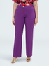 Regular stretch cotton trousers image number 2
