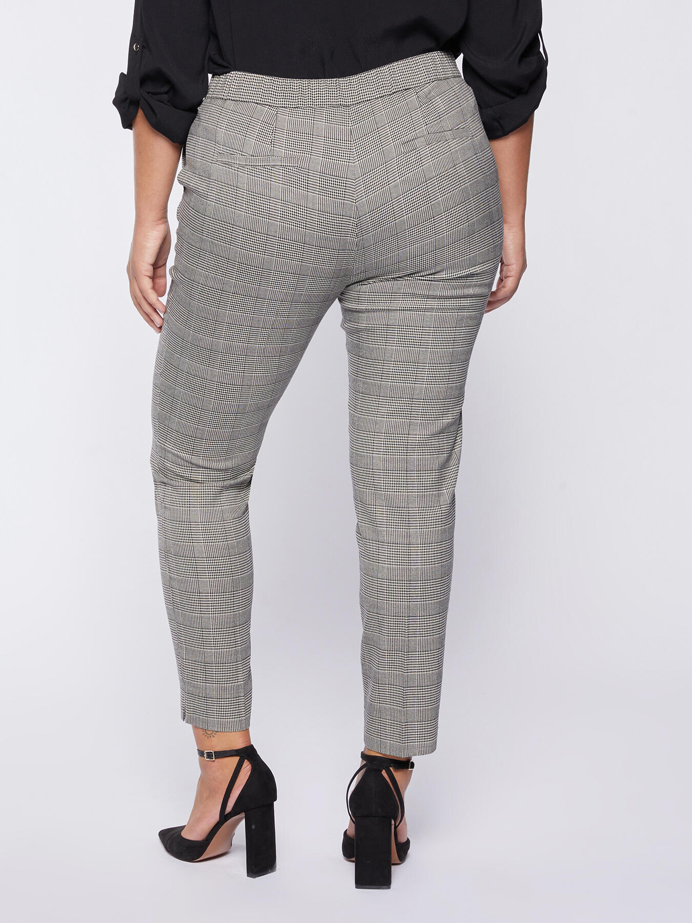 Gerade geschnittene Hose mit Glencheck-Muster image number 1