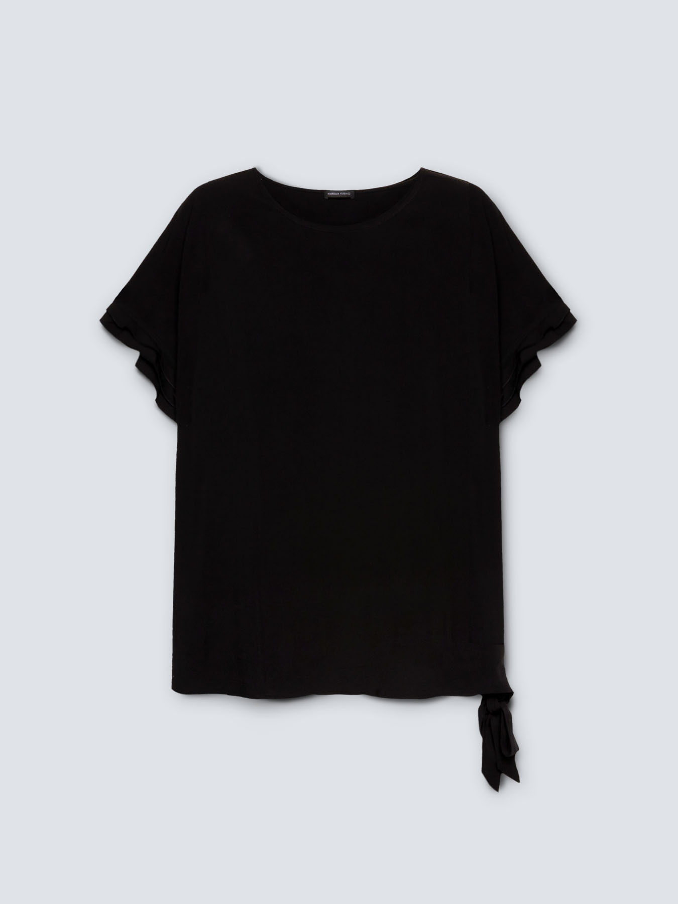 Blouse avec n&oelig;ud dans le bas image number 2