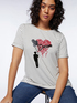 Zimmer-T-Shirt mit Druck und Stickerei image number 3