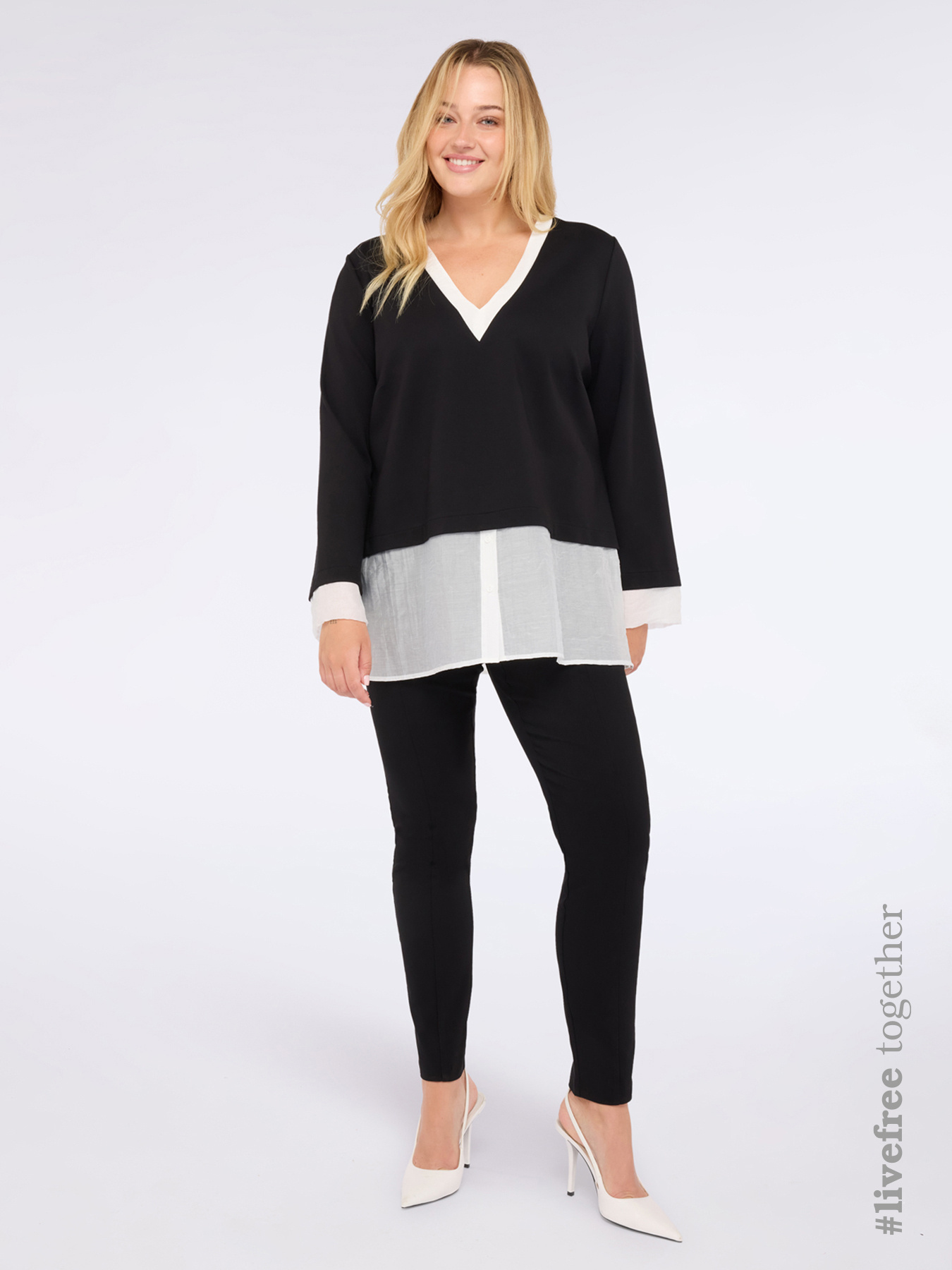 Jeggings avec &eacute;lastique &agrave; la taille image number 0