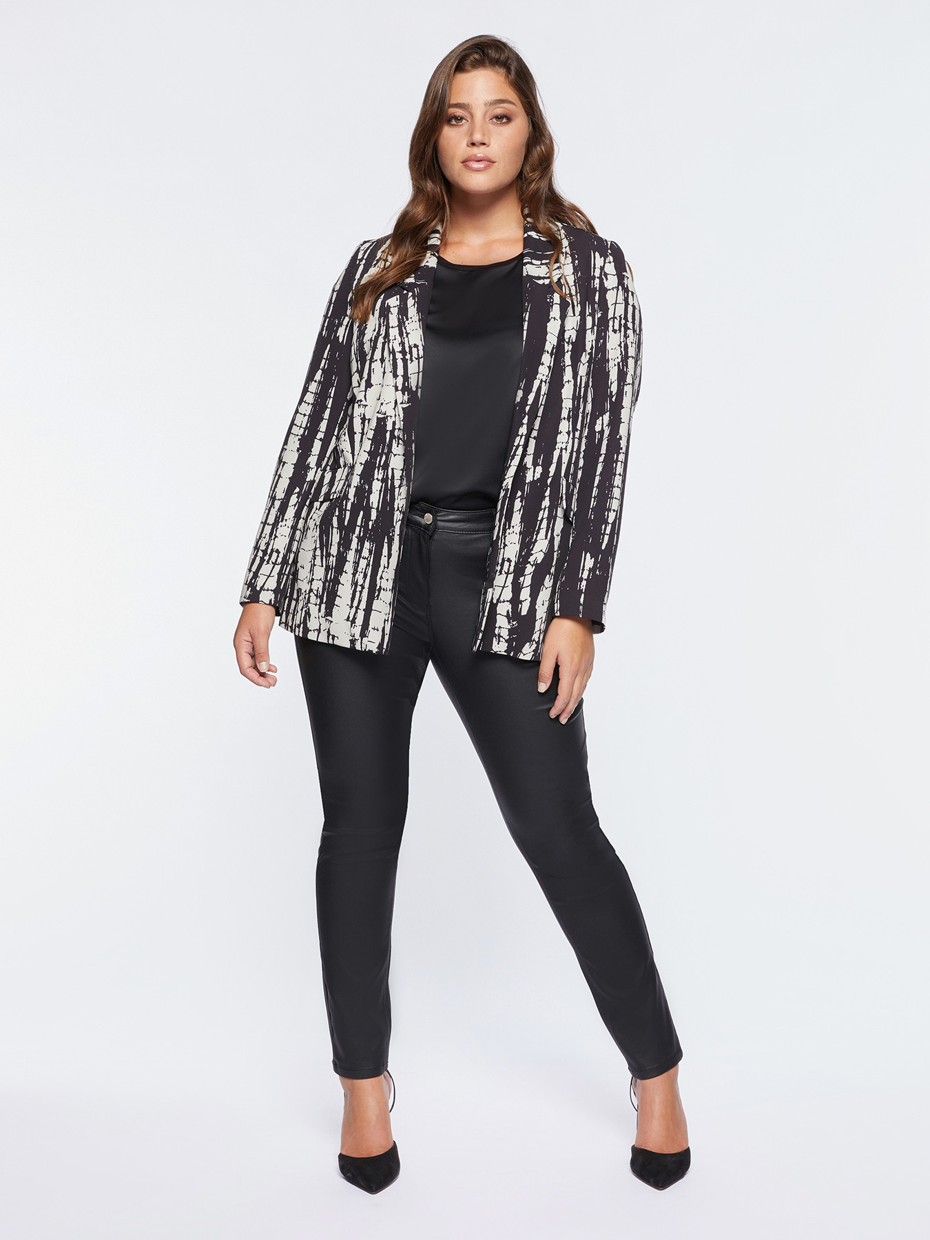 Giada skinny trousers with coating image number 2