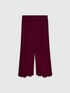Palazzo trousers with side pleat image number 4