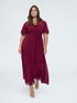 Robe DREAM en georgette avec d&eacute;collet&eacute; en V image number 0