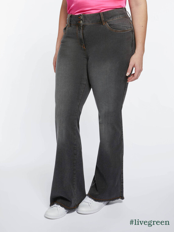 Flare-Jeans Turchese