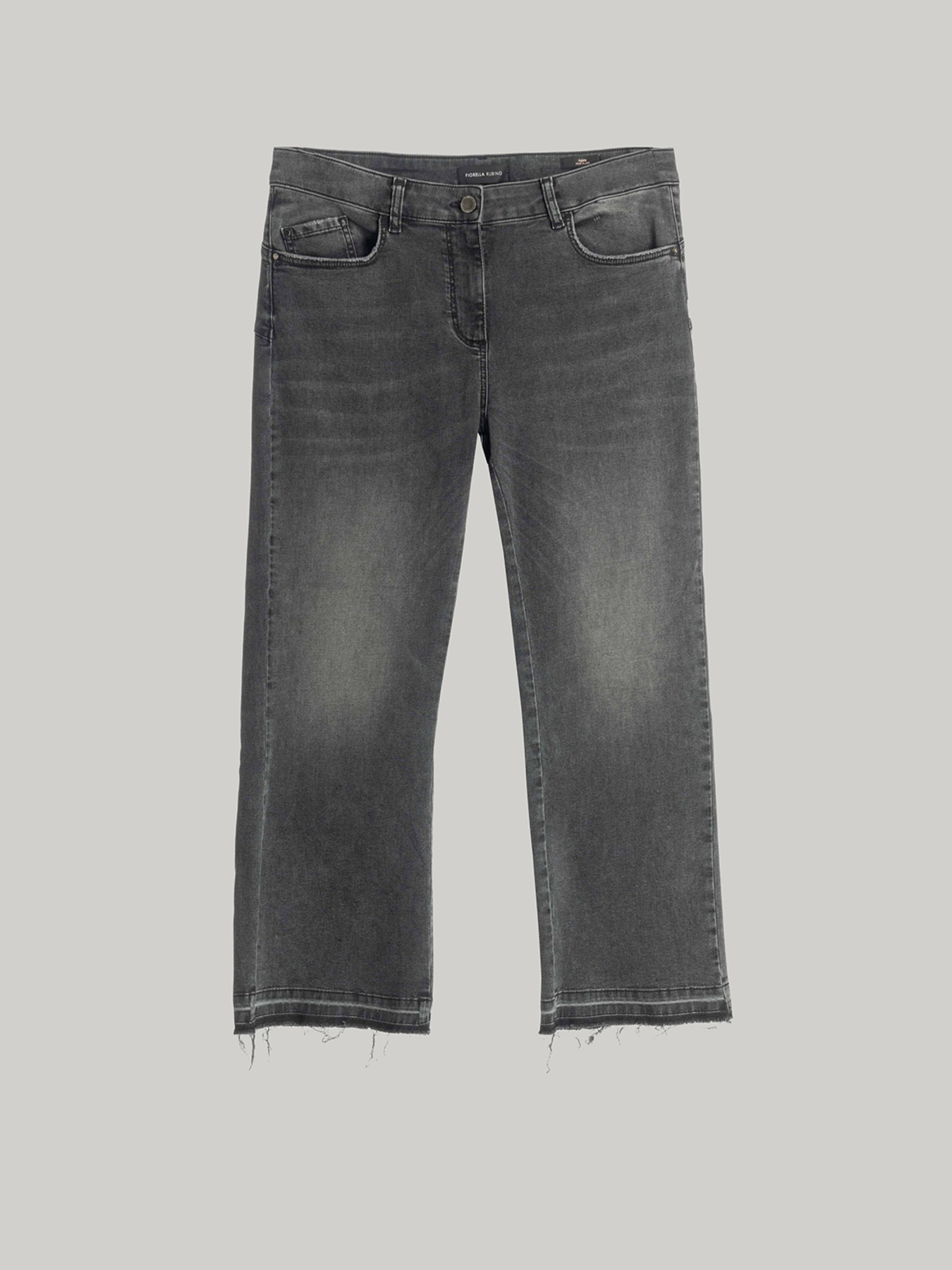 Vaqueros kick flare Agata #livegreen grey washed image number 3