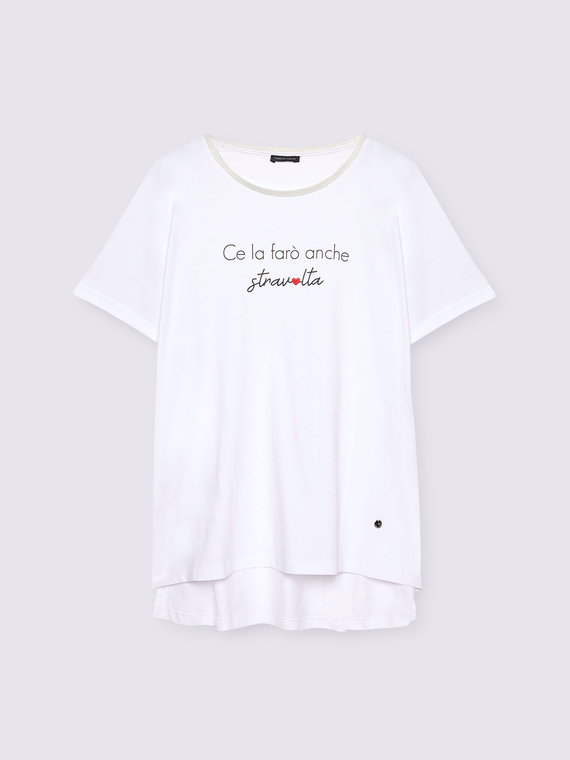 Jersey T-shirt with funny slogan