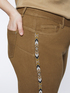 Skinny trousers with side appliqués image number 2