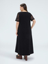Vestito linea ad A lungo con dettagli floreali image number 1