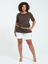 Cotton t-shirt with zebra print hotfix image number 3