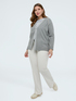 Fine knit cardigan with crystal appliqu&eacute;s image number 0