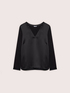 Camiseta bimaterial en raso y jersey image number 4
