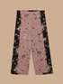 Pantaloni floreali color block image number 3