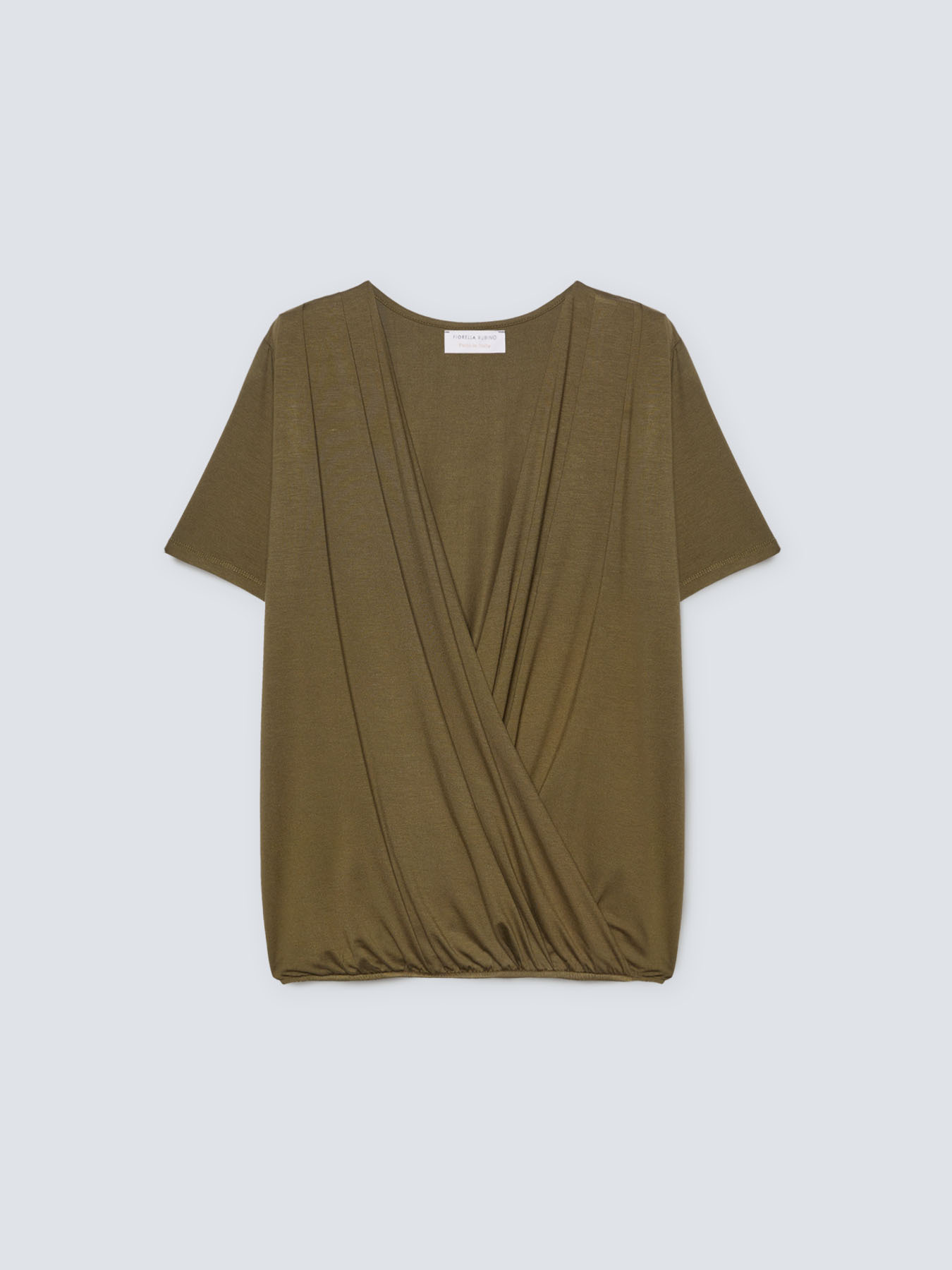 T-shirt with front cross over image number 3