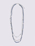 Mehrstrangige Halskette mit Perlen und Kettchen image number 1