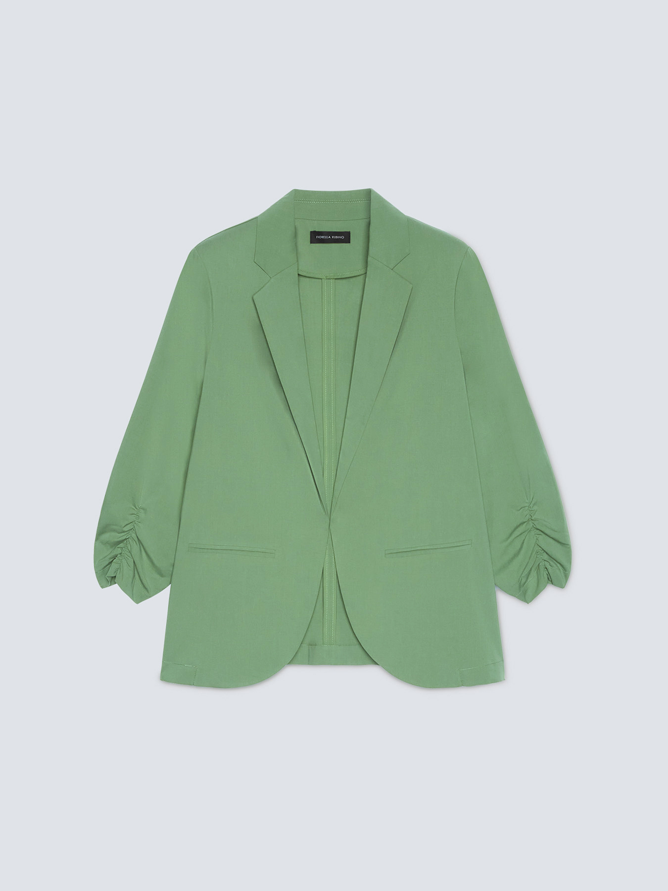 Blazer mit gekräuselten Ärmeln image number 4